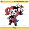 Harley Quinn graduation PNG cute superhero graduate holding diploma