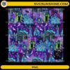 Haunted mansion spooky seamless pattern PNG with ghosts