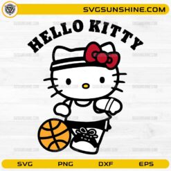 Hello Kitty Basketball SVG PNG DXF EPS for Cricut