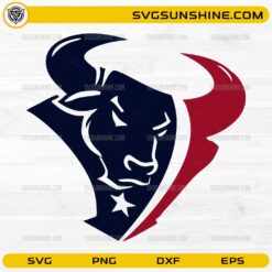 Houston Football SVG bull sports logo design