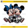 LA Dodgers Mickey Minnie PNG with cute baseball cartoon couple design