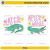 Later Alligator After While Crocodile PNG bundle with retro alligator designs
