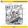 Let’s Cruise Disney family PNG with cartoon characters on cruise ship