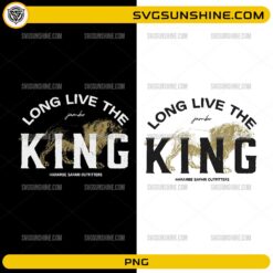 Long Live The King Harambe Safari Outfitters PNG vintage safari lion design for Animal Kingdom shirts and DIY crafts
