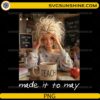 Funny made it to May teacher PNG with coffee mug and classroom background