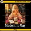 Made it to May teacher PNG with classroom scene coffee mug and school supplies