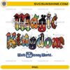 Magic Kingdom Walt Disney World PNG colorful Disney vacation design