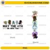 May The 4th Be With You PNG bundle with chibi characters front and back design