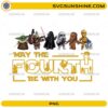 Cute Star Wars characters May The Fourth Be With You PNG design