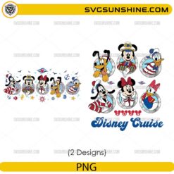Mickey Minnie Cruise Mode PNG bundle Disney cruise vacation nautical designs