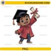 Cute Miguel Rivera graduation PNG holding diploma with graduation cap
