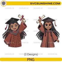 Moana Graduation PNG Bundle, Princess Graduate PNG Digital Download