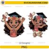 Cute Moana Disney Princess Graduation PNG Bundle with diploma and graduation cap