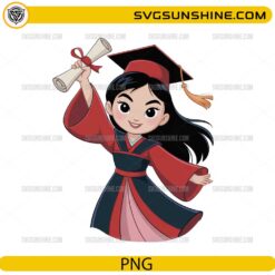 Mulan Graduation PNG Disney Princess Digital Download