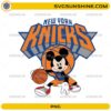 Cute mouse basketball player PNG with New York style team logo