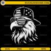 Patriotic Eagle SVG digital design for Cricut and Silhouette