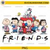 Patriotic Peanuts Friends PNG with Snoopy and friends celebrating the 4th of July