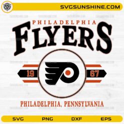 Philadelphia Flyers vintage hockey SVG design with logo and typography