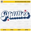 Philadelphia Phillies SVG vintage distressed baseball design for Cricut