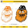 Philly mascot SVG bundle with two orange hockey character designs