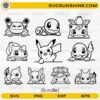 Pokemon Bundle SVG digital download for Cricut and Silhouette