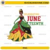 Princess Tiana Juneteenth PNG celebrating Juneteenth Black heritage digital design