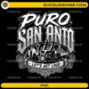 Puro San Anto Spurs PNG vintage black and white San Antonio basketball design