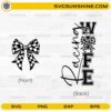 Racing Wife SVG bundle with checkered bow flag design for Cricut