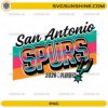 San Antonio Spurs 2026 Playoffs PNG retro basketball design