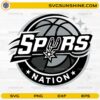 San Antonio Spurs basketball logo SVG design for Cricut crafts