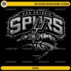 San Antonio Spurs PNG vintage grunge basketball skyline design