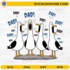 Seagull Dad SVG featuring funny seagulls calling Dad for Father's Day Cricut and Silhouette projects