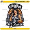 Selena inspired San Antonio Spurs PNG design with singer and basketball