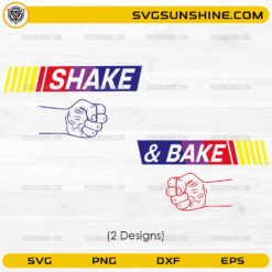 Shake And Bake Father And Son SVG bundle with racing stripe and fist bump designs