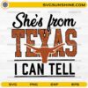 She’s From Texas I Can Tell SVG western Texas longhorn cut file design