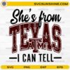 She’s From Texas I Can Tell SVG western Texas distressed digital design