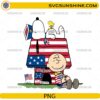 Snoopy 1776-2026 PNG with patriotic USA 250 American flag design