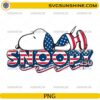 Snoopy 250 patriotic PNG with American flag colors celebrating USA 1776-2026