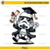 Cute space trooper graduation PNG with diploma and graduation cap
