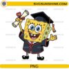 SpongeBob graduation PNG cartoon graduate holding diploma