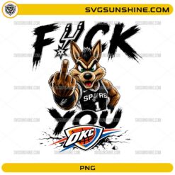 Spurs vs Thunder PNG | San Antonio Spurs vs OKC Thunder Basketball Digital Download