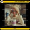 Stressed doll PNG design with messy hair and coffee mug saying stressed