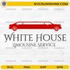 White House limousine SVG red limo car design for Cricut and Silhouette