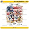 USA 250th Anniversary Disney Mickey PNG America 1776 2026 patriotic digital design