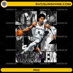 Victor Wembanyama Spurs PNG featuring dynamic basketball action artwork and sports typography