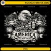 4th of July PNG featuring 250 Years of America with bald eagle, flags, and fireworks