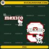 Hello Kitty Mexico Soccer PNG Bundle featuring two Mexico-inspired football designs with Hello Kitty and soccer ball for sublimation projects.