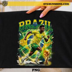 Achraf Hakimi Brazil PNG soccer player football design