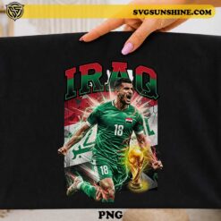 Aymen Hussein Iraq PNG soccer player football design