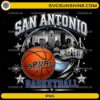 Bluey San Antonio Basketball PNG featuring a basketball-inspired design with the San Antonio skyline and sports graphics.